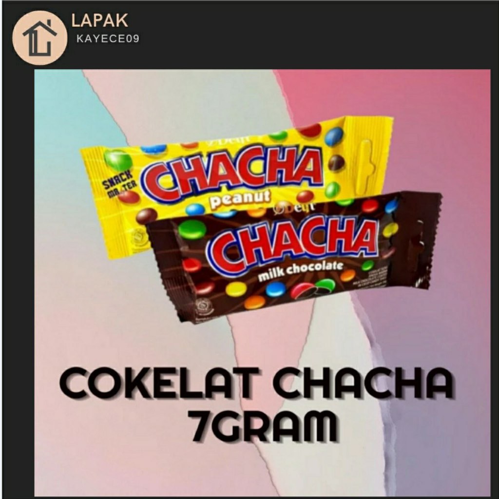 Jual Cokelat Chacha satuan 7 gram - rasa peanut | Shopee Indonesia