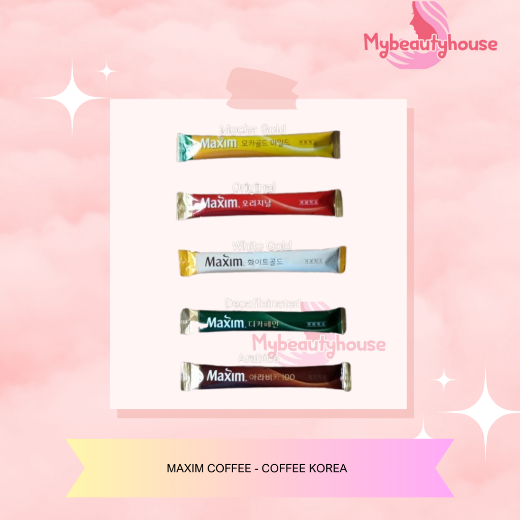 Jual MAXIM Coffee Korea Mocha Original White Decaffeinated Arabica per