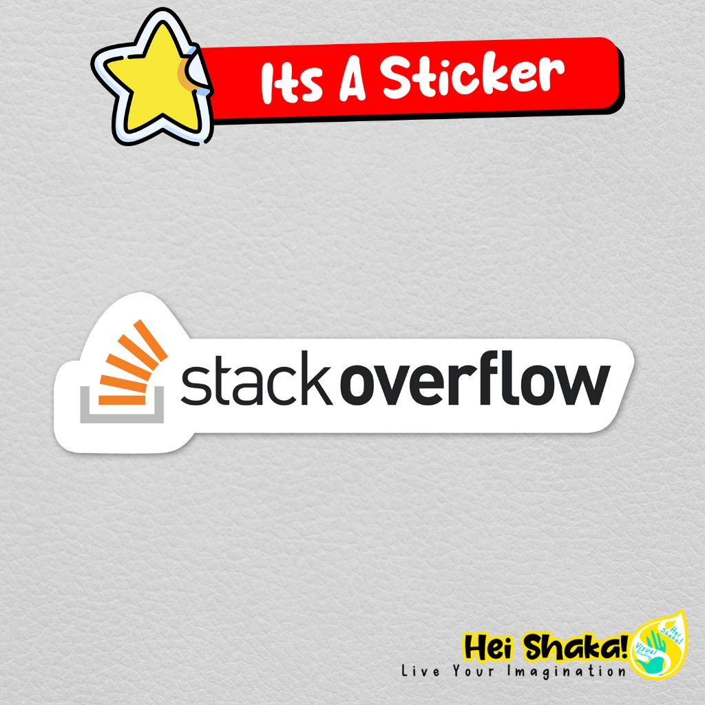 Jual Stiker Stack Overflow Sticker Programmer Developer Coding Vinyl ...