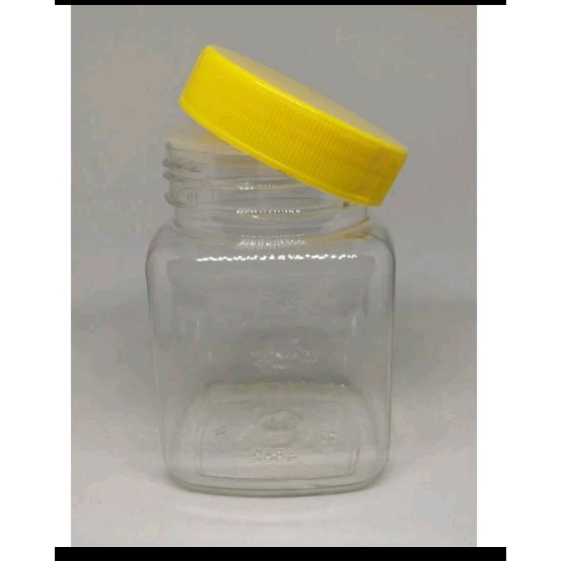 Jual Botol plastik 200ML kotak tersedia tutup merah,kuning,hijau,putih ...