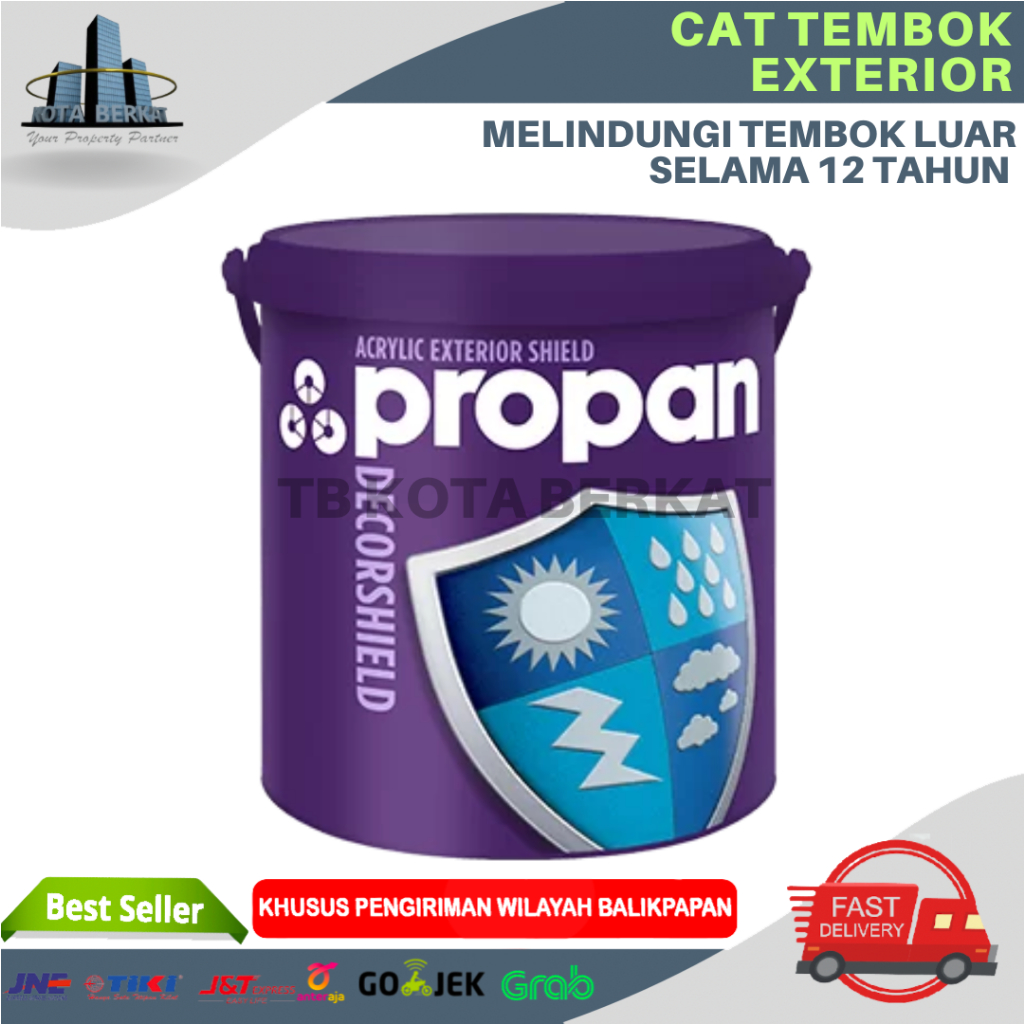 Jual Propan Decorshield Dw 500 Cat Tembok Exterior Luar Propan 1l Shopee Indonesia 5699