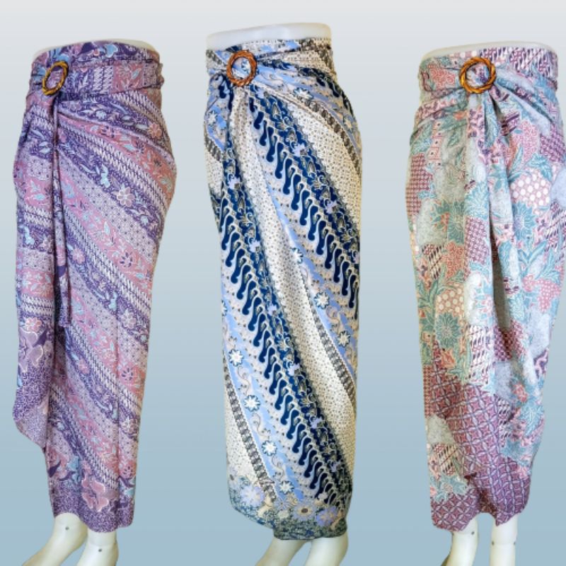Jual Rok Lilit Batik Modern | Rok Lilit Batik Warna Pastel | Rok ...