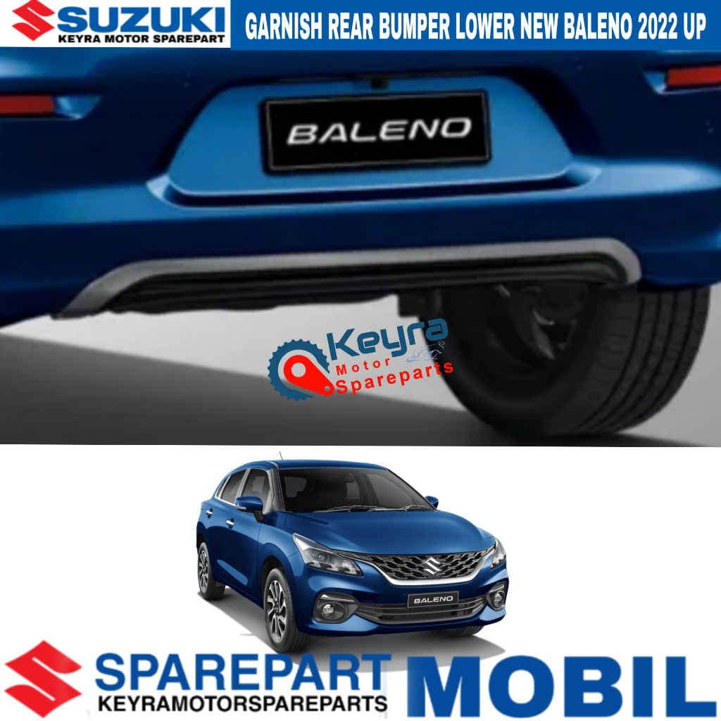 Jual GARNISH REAR BUMPER LOWER NEW BALENO 2022 UP ASLI ORIGINAL SUZUKI