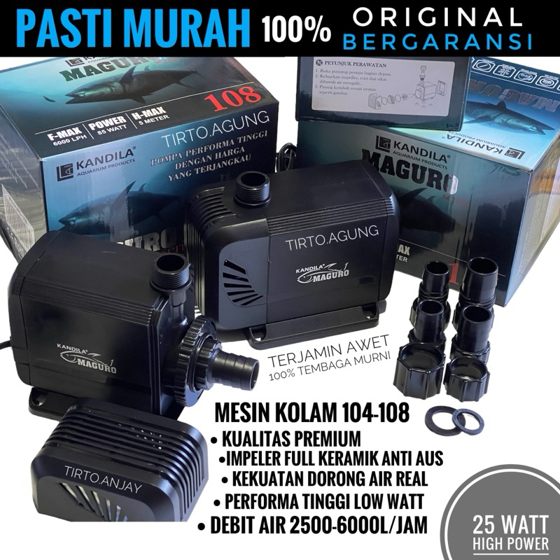 Jual Mesin Pompa Air Kolam Ikan L Low Watt As Keramik Anti Aus