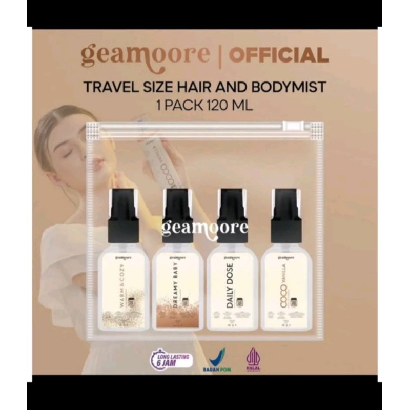 Jual Geamoore Parfume Travel Size Hair&Body Mist (PO 3 hari) | Shopee ...