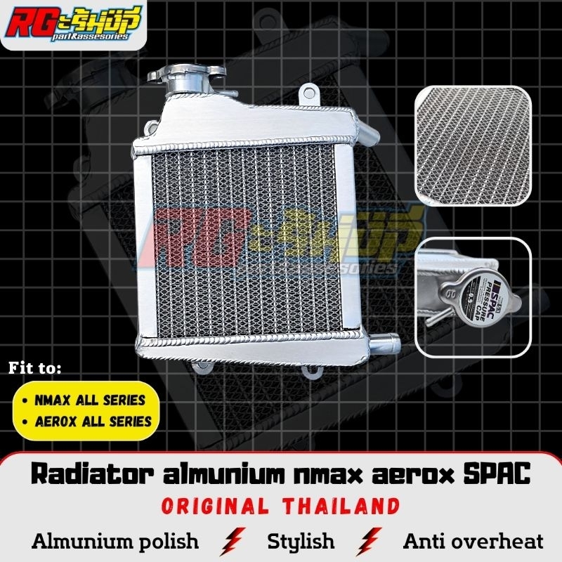 Jual Radiator Almu Almunium Alumunium Polish Yamaha Nmax Aerox