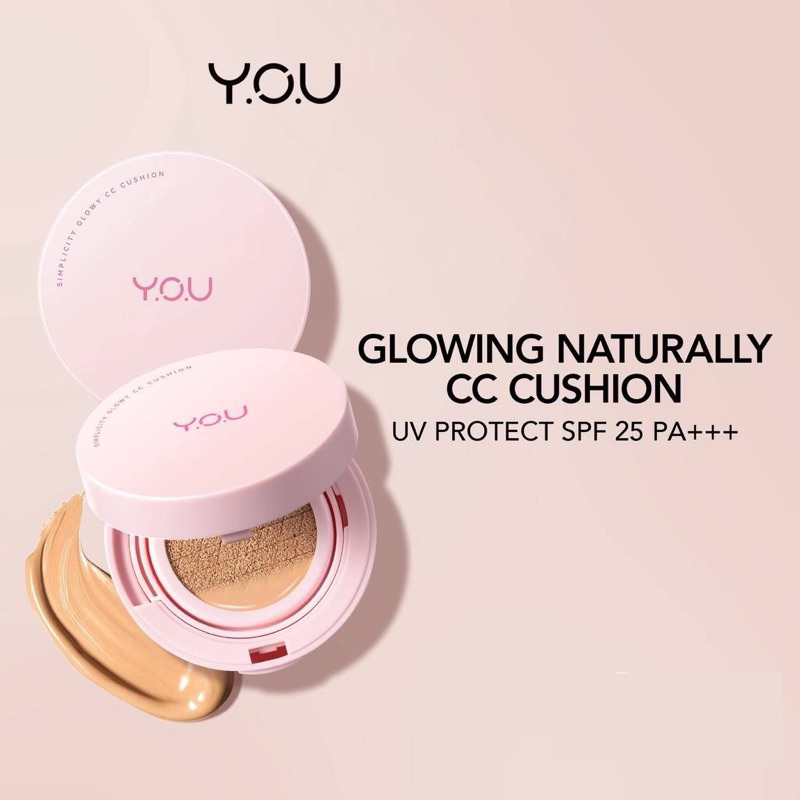 Jual YOU Simplicity Glowy CC Cushion | Natural Makeup Foundation ...