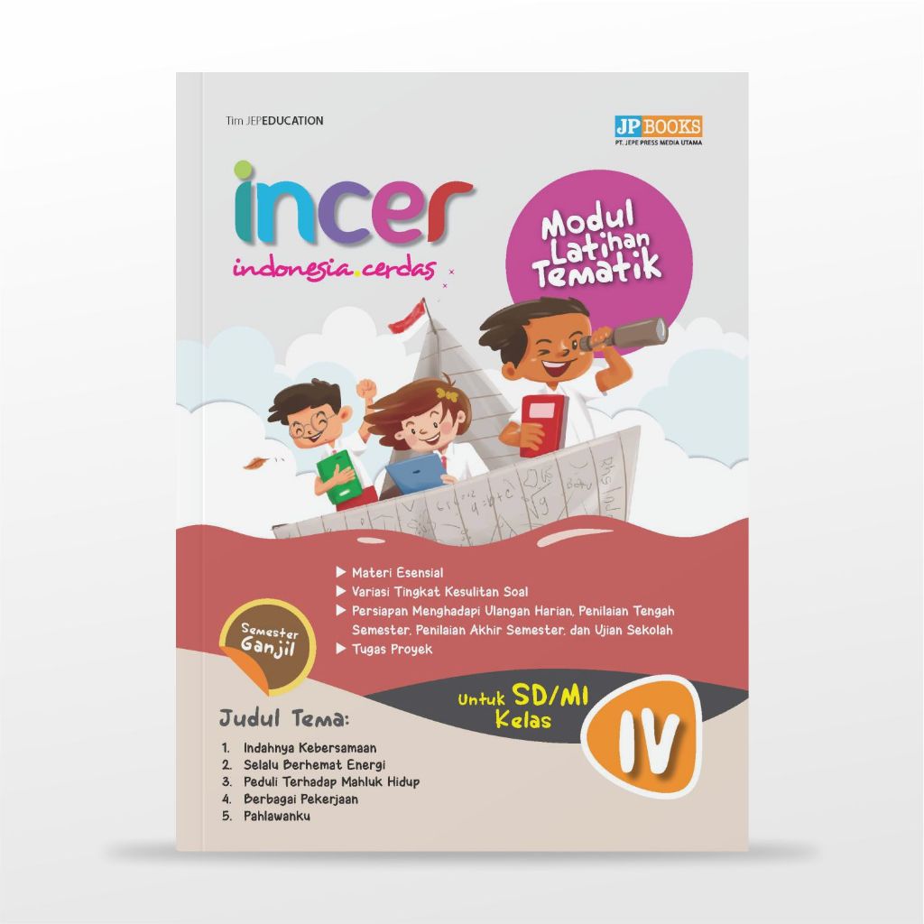 Jual JP Books – Buku Siswa Sekolah Modul Latihan Tematik Incer Sd Kelas ...