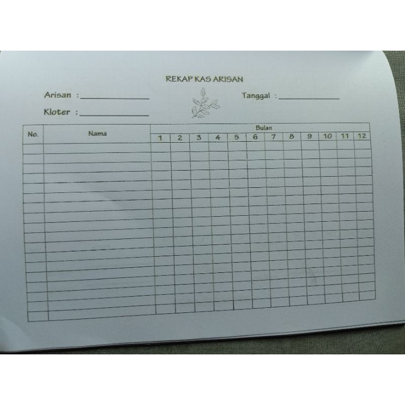 Jual buku rekap Arisan | buku rekap kas arisan | arisan | Shopee Indonesia