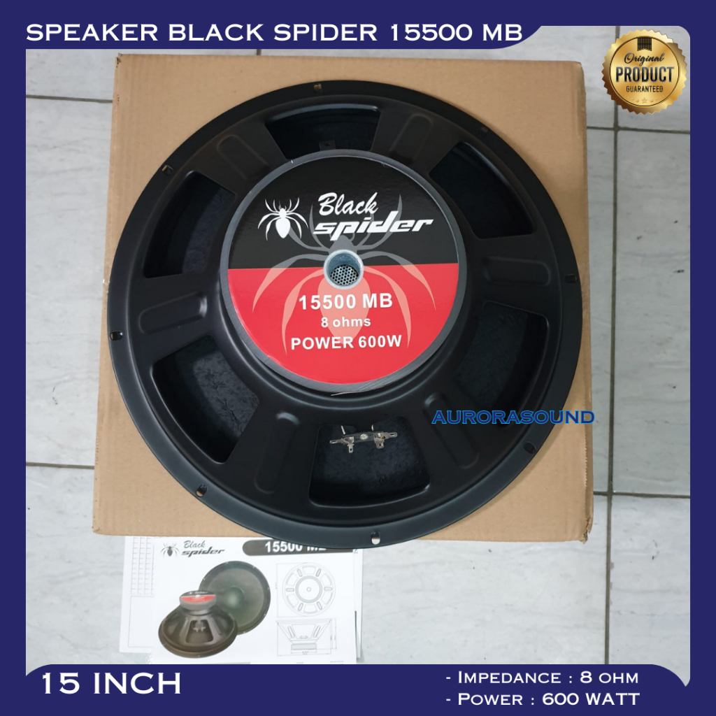 Jual SPEAKER BLACK SPIDER 15500 MB 15 INCH ORIGINAL WOOFER BLACKSPIDER ...