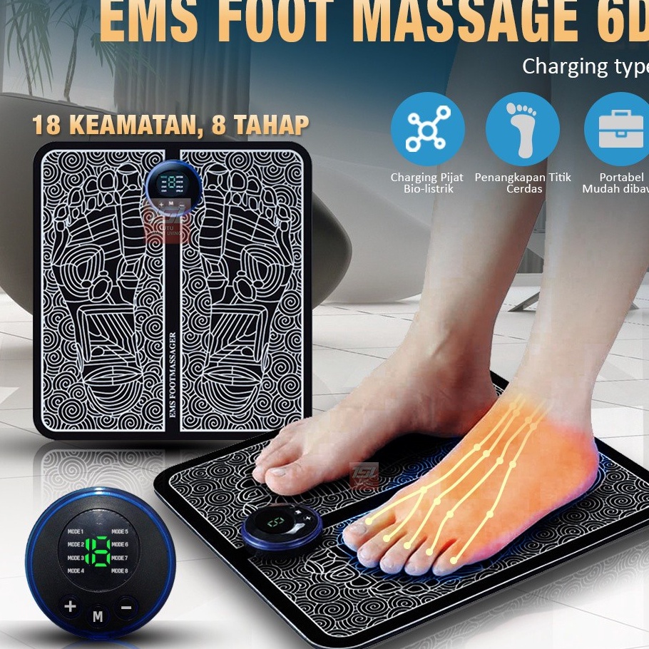 Jual Beli Sekarang Hemat Besar Kaki Ems Foot Massager Kaki Akupunktur Pengisian Meningkatkan