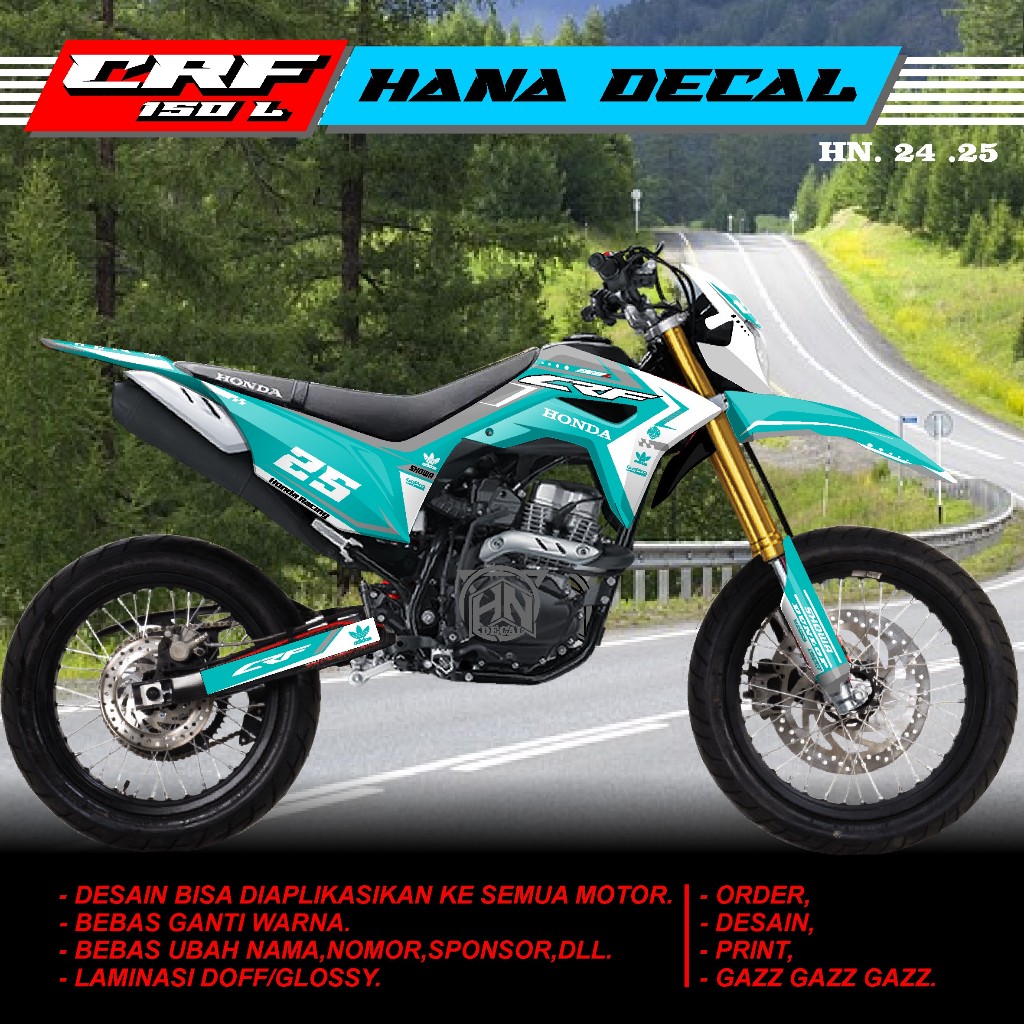 Jual Decal Sticker Motor CRF 150L Full body - STIKER DECAL CRF 150 ...
