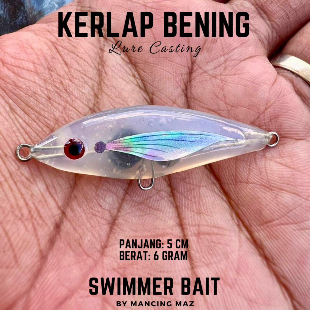 Jual KERLAP BENING SWIMMER BAIT/SWIMBAIT 5 CM 6 GRAM LURE CASTING ...