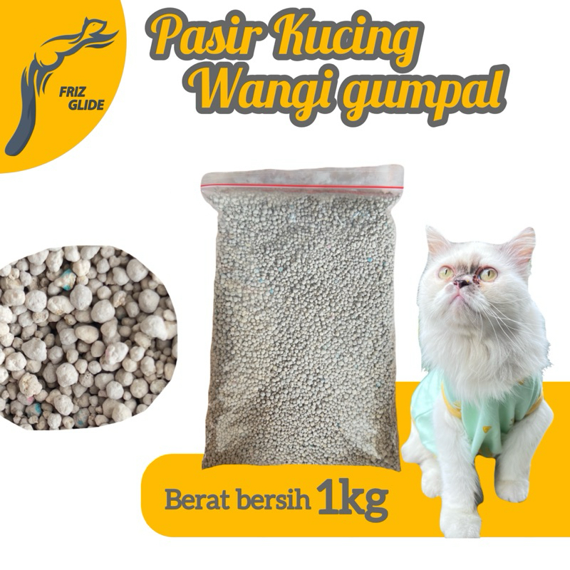 Jual PASIR KUCING WANGI GUMPAL 1KG PASIR GUMPAL PASIR WANGI PASIR