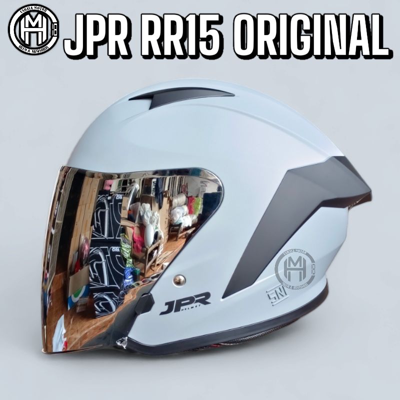 Jual HELM JPR RR15 SOLID GREY DOFF|HALF FACE | Shopee Indonesia