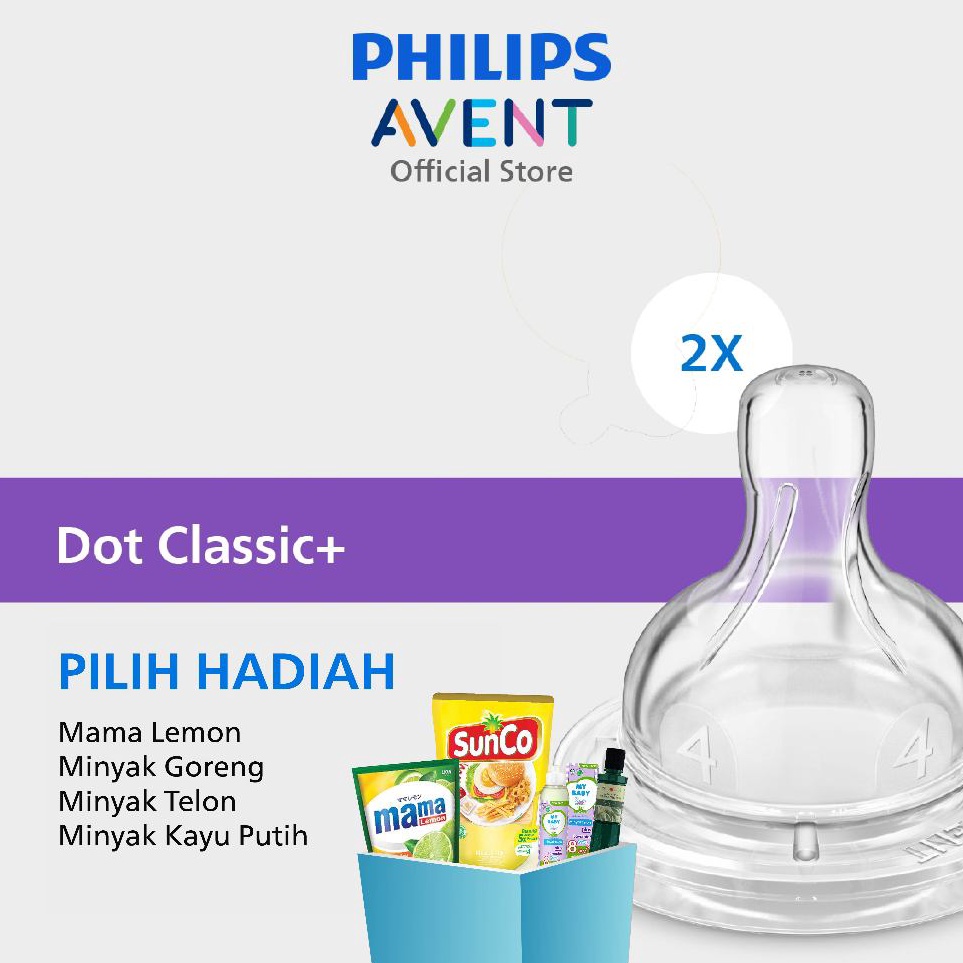 Jual Best Order Philips Avent Teat Classic Nipple 6m Scf63427 Dot Botol