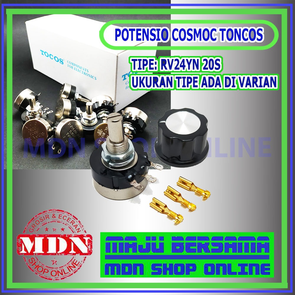 Jual Potensio cosmos tocos rv24yn 20s 1watt Skun kenop sepasang ...