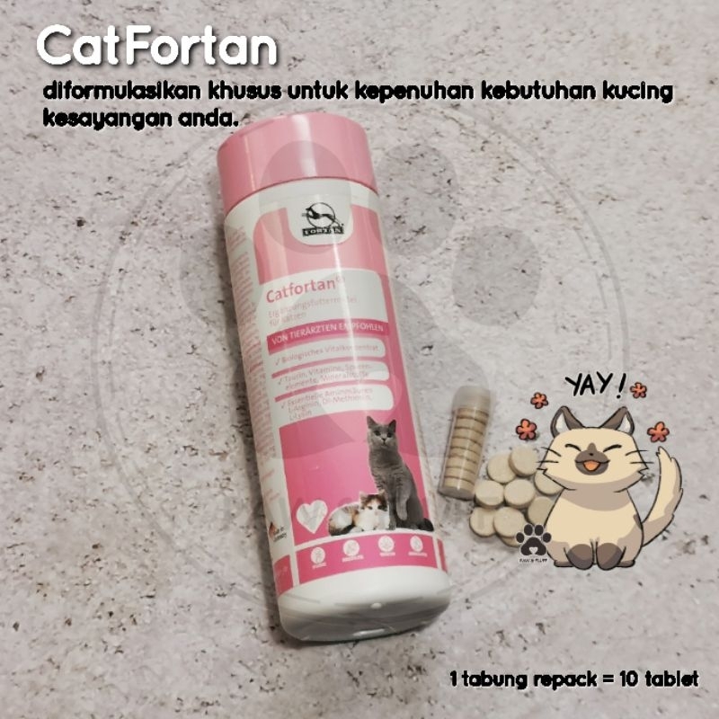 Jual Fortan CATfortan ecer 10 tablet Multivitamin untuk Kucing Shopee