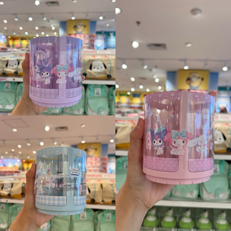 Jual Miniso x Sanrio‼️ Pencil Holder / Pen Holder Rotating Sanrio Cinnamoroll My Melody Shopee