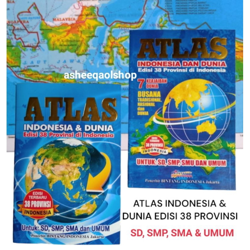 Jual Buku Atlas Indonesia Dan Dunia Edisi 38 Provinsi (BI) | Shopee ...