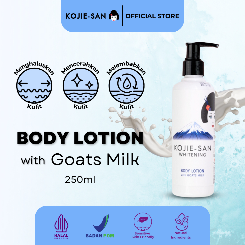 Jual ORIGINAL KojieSan Body Lotion Goats Milk 250ml Kojie san koji