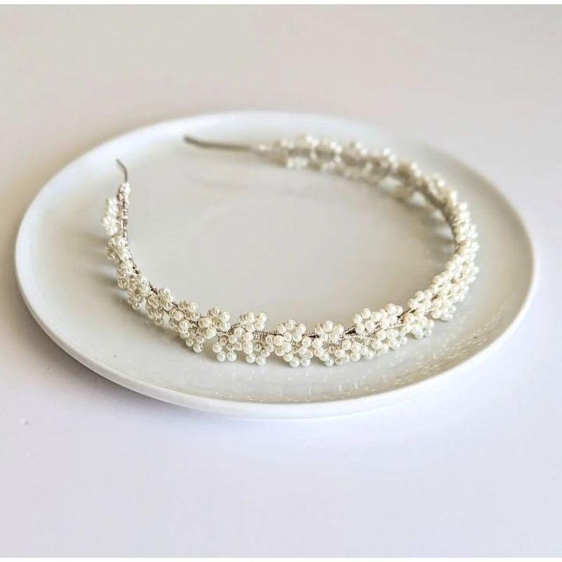 Jual Bando style korea simpel mutiara pearl BND25P | Shopee Indonesia