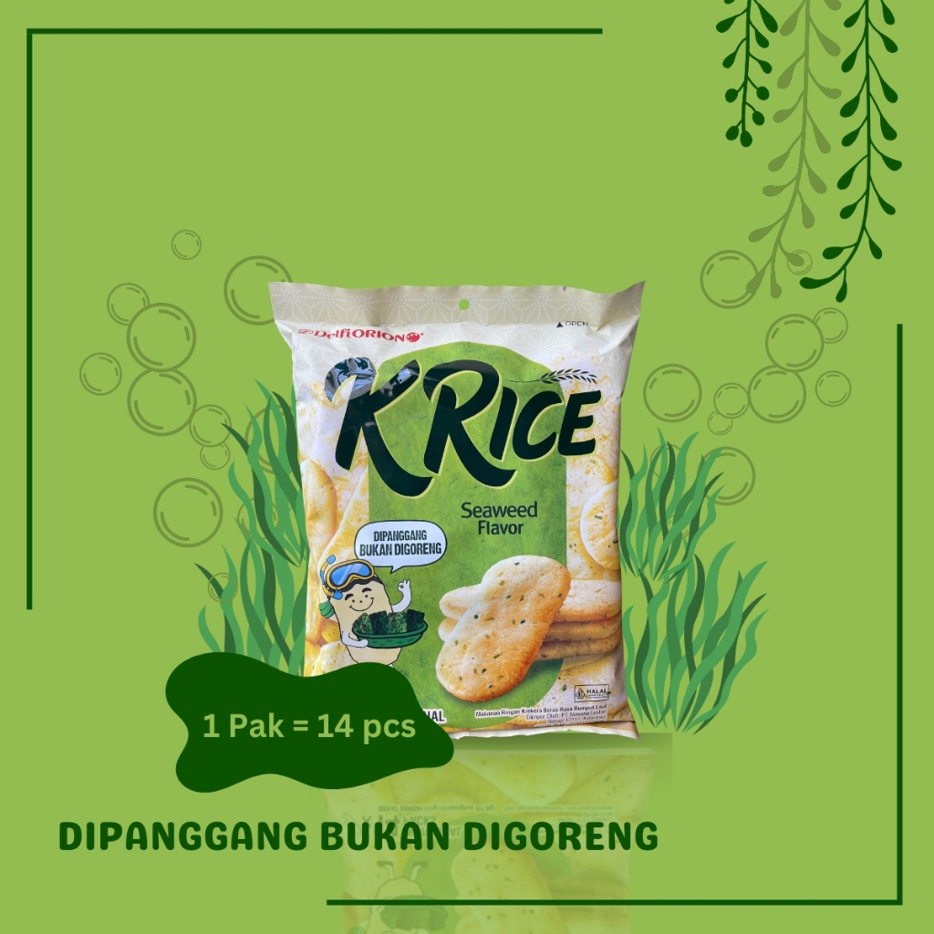 Jual TERMURAH DELFI ORION CRACKERS O'RICE K'RICE SEAWEED / SWEET Delfi ...