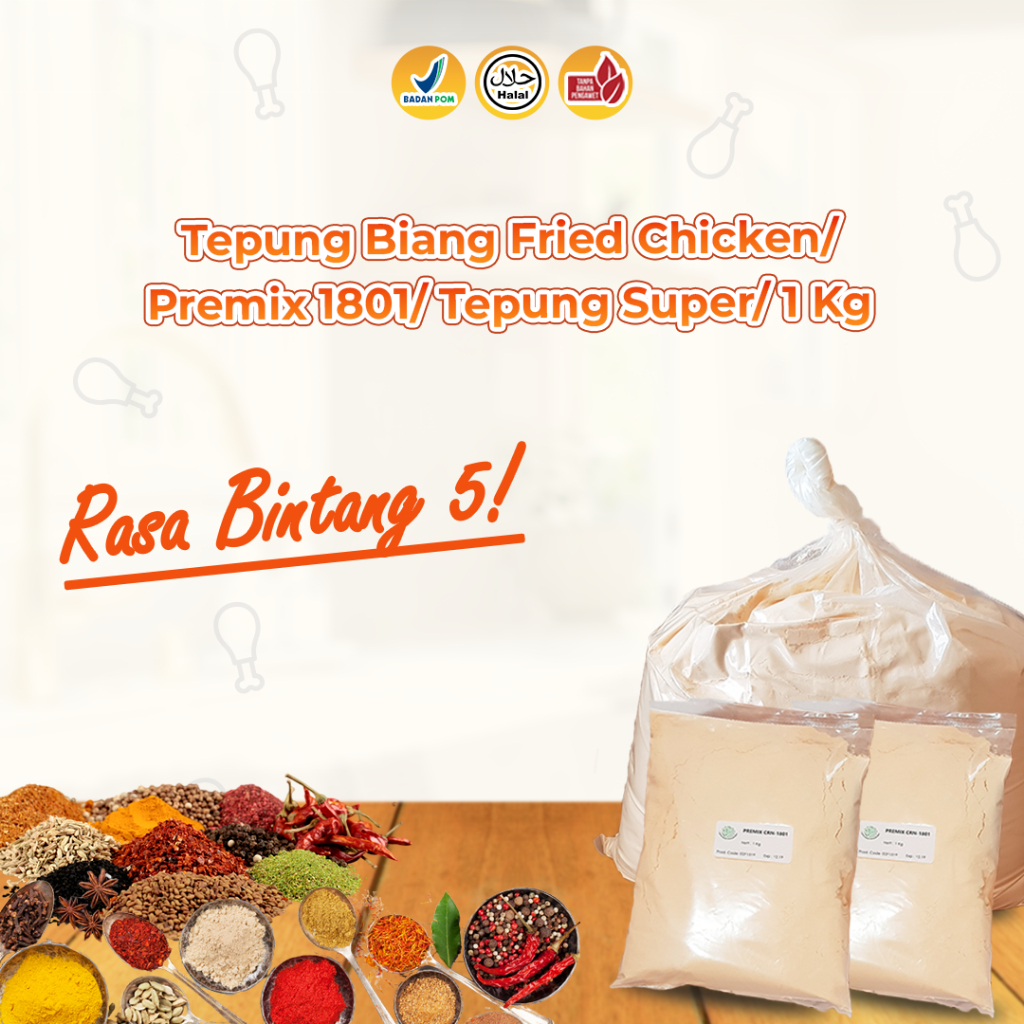 Jual Tepung Biang Fried Chicken Premix Tepung Super Kg Rasa Bintang Shopee