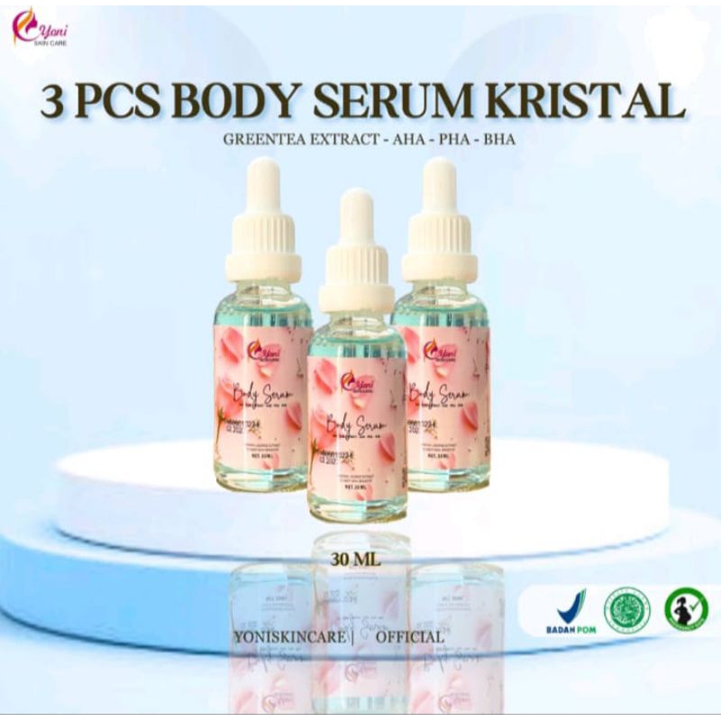 Jual PAKET HEMAT ISI 3 PCS BODY SERUM CRISTAL / INFUS PUTIH DNA SALMON ...