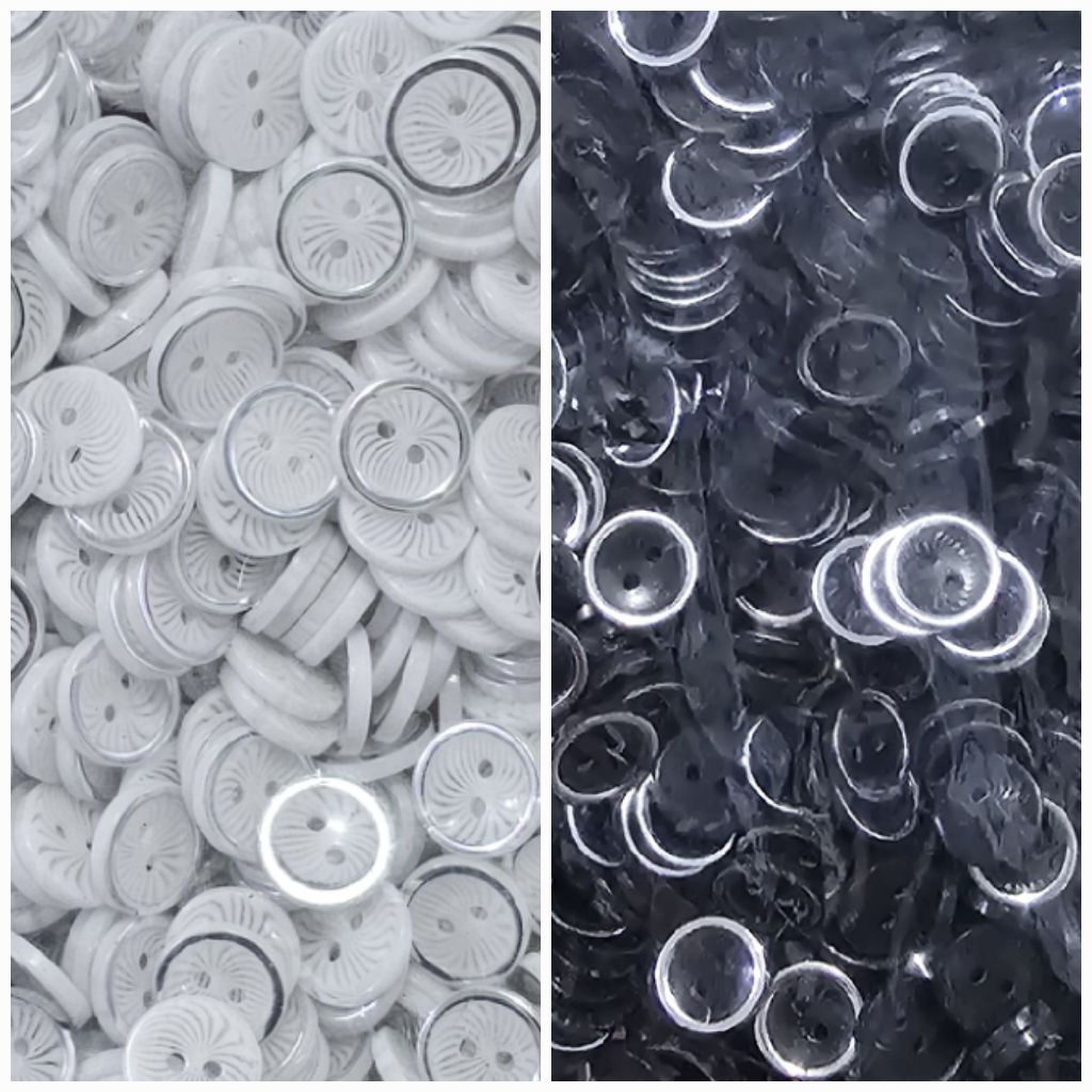 Jual Kancing Baju Kerang 13mm/1,3cm/20L @5 gros Kancing Root Corak ...