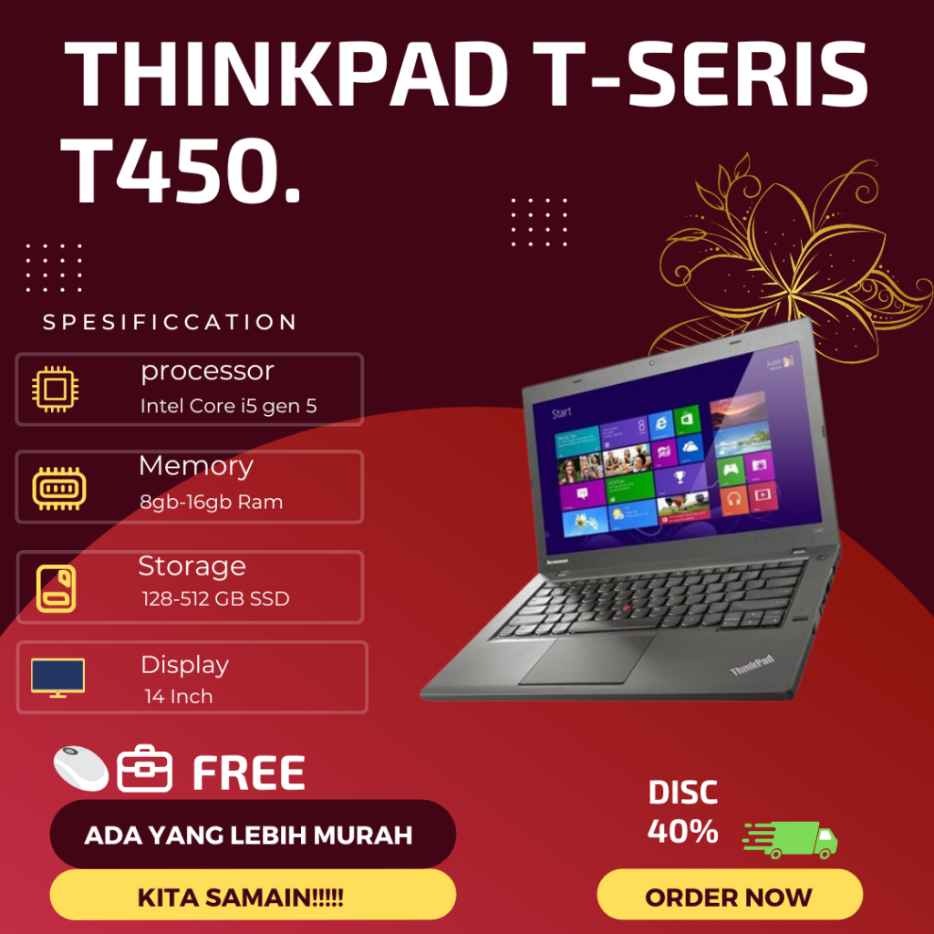 Jual Laptop Rendering / Gaing Lenovo Thinkpad Core i7 Ram 8 Ssd 256 ...