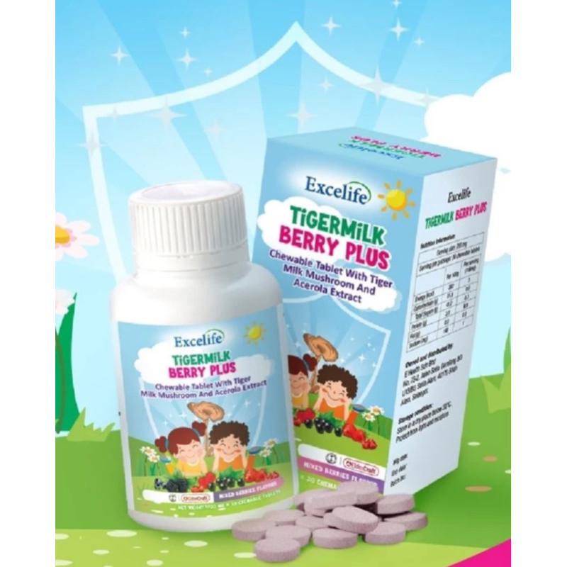 Jual EXCELIFE TIGERMILK BERRY PLUS, ORIGINAL MALAYSIA | Shopee Indonesia