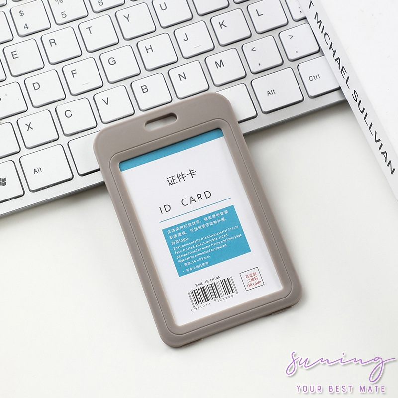 Jual ID Card Holder Name Tag Id Card Transparant Gantungan Kartu Nama ...