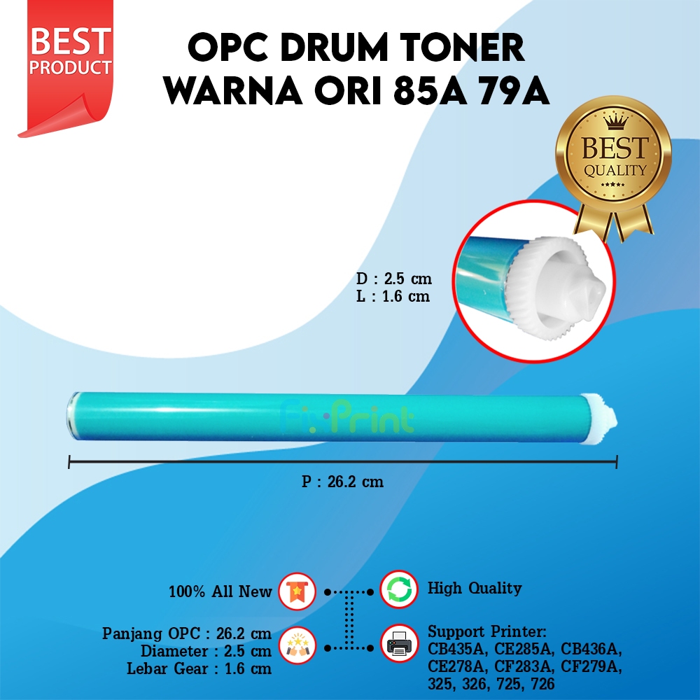 Jual OPC Drum Warna Ori HP 85A 79A 36A 78A 83A Canon 325 326 Printer