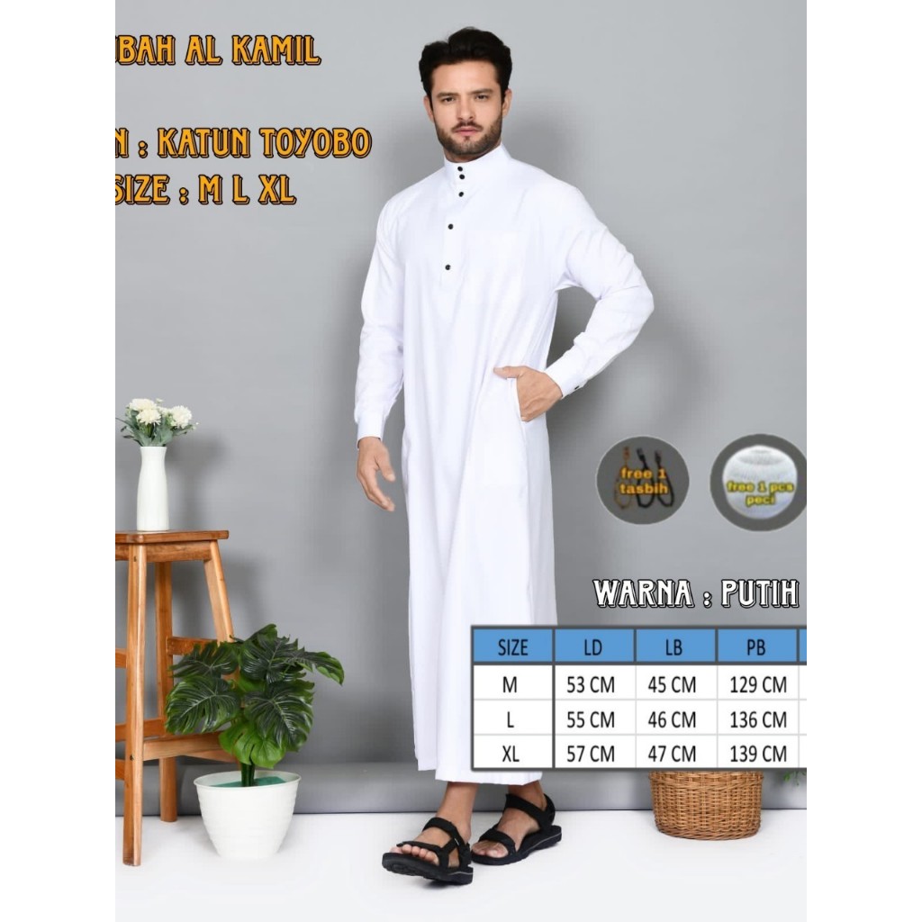 Jual JUBAH PRIA BAHAN TOYOBO - GAMIS PRIA MODEL HARAMAIN - BAJU KOKO ...