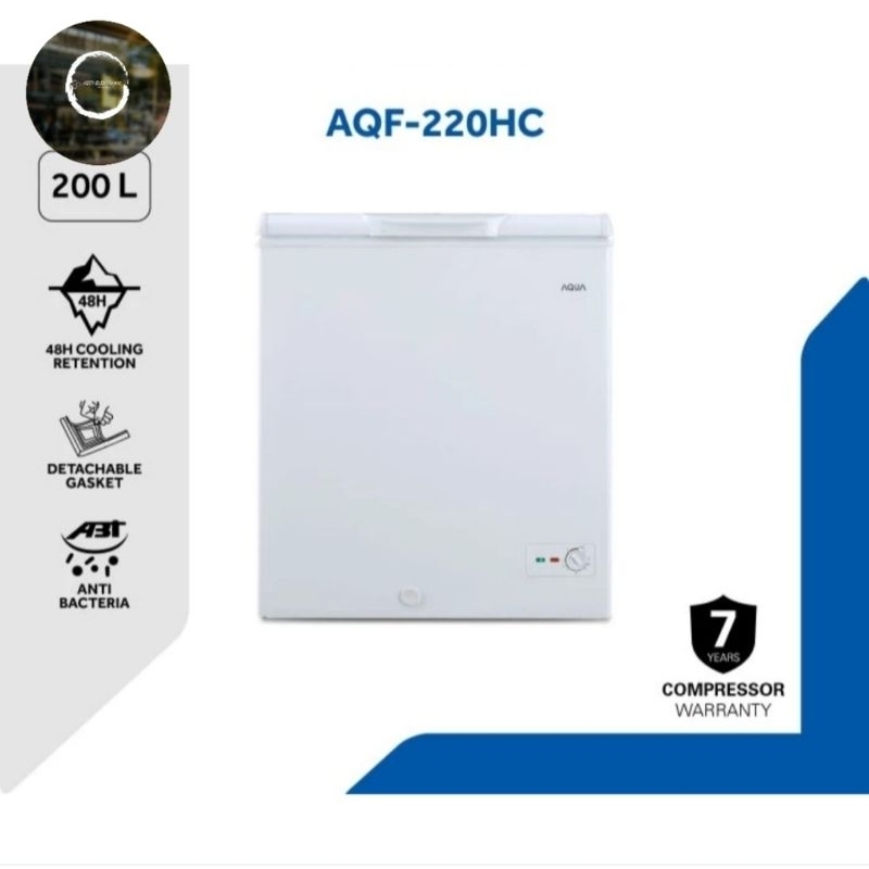 Jual COLD CHAIN AQF220HC Chest Freezer AQUA 200 Liter Shopee Indonesia