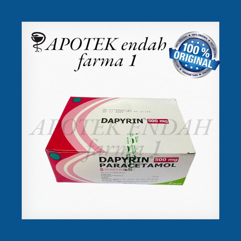 Jual DAPYRIN TABLET PERBOX isi 20lembar ( 200tablet) | Shopee Indonesia