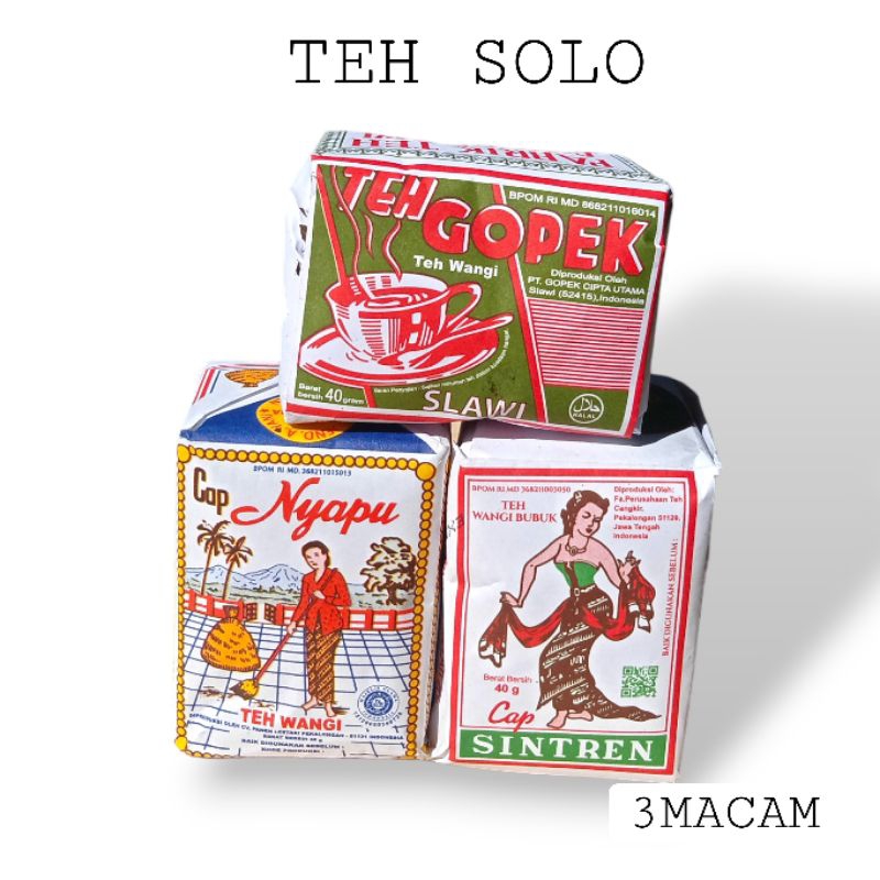 Jual TEH RACIKAN SOLO. GOPEK,NYAPU, SINTREN PAKET 3MACAM | Shopee Indonesia