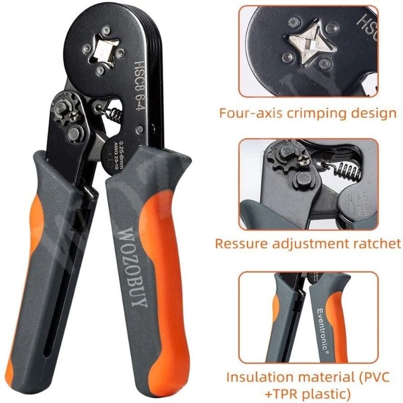 Jual Tang Crimping Pres Skun Ferrules Konektor Terminal Kabel Crimp ...