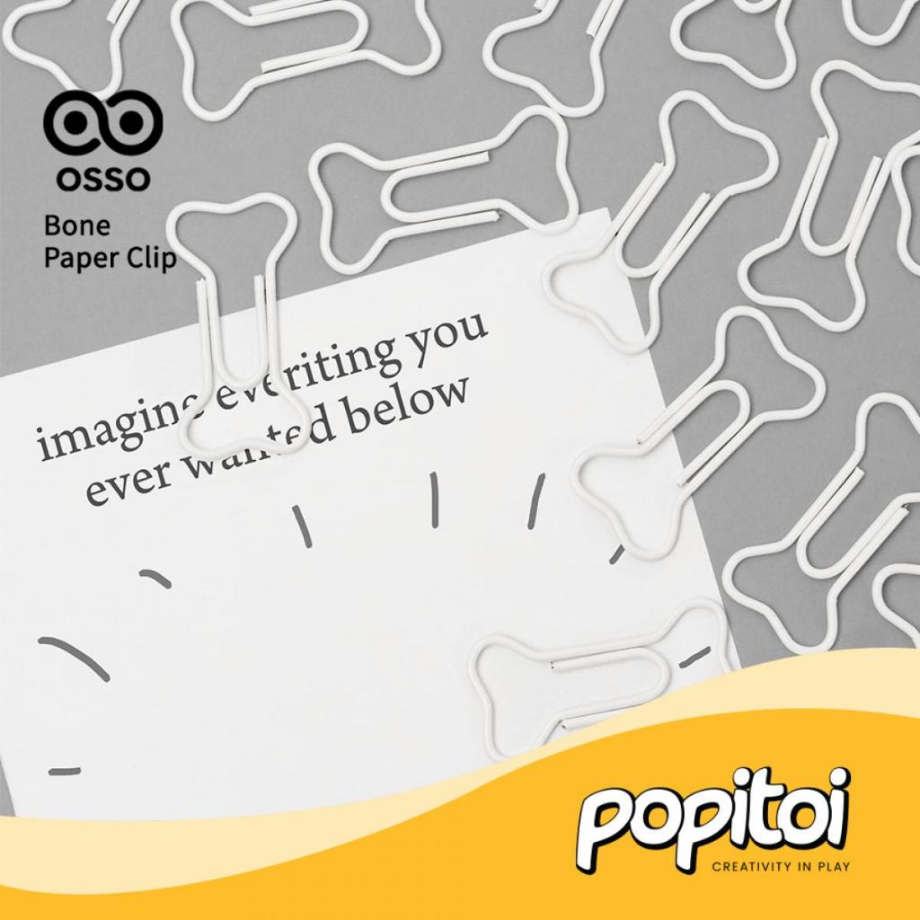 Jual OSSO Bone Paper Clip Klip Kertas Tulang Penjepit Kertas Putih ...
