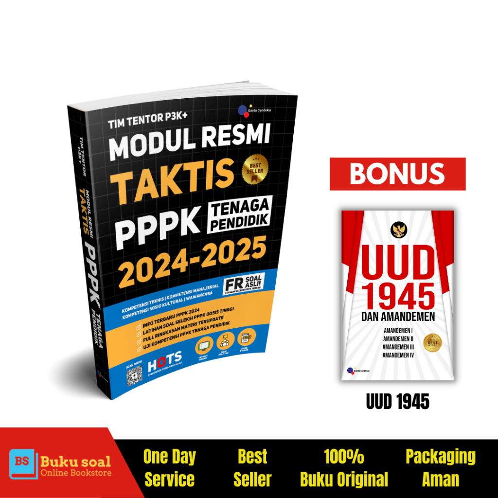 Jual BUKU MODUL RESMI TAKTIS PPPK TENAGA PENDIDIK 2024 / GARDA CENDEKIA ...