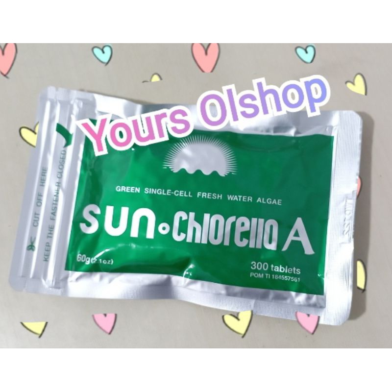 Jual CNI SUN CHLORELLA A made in JAPAN kemasan sachet 300 tablet
