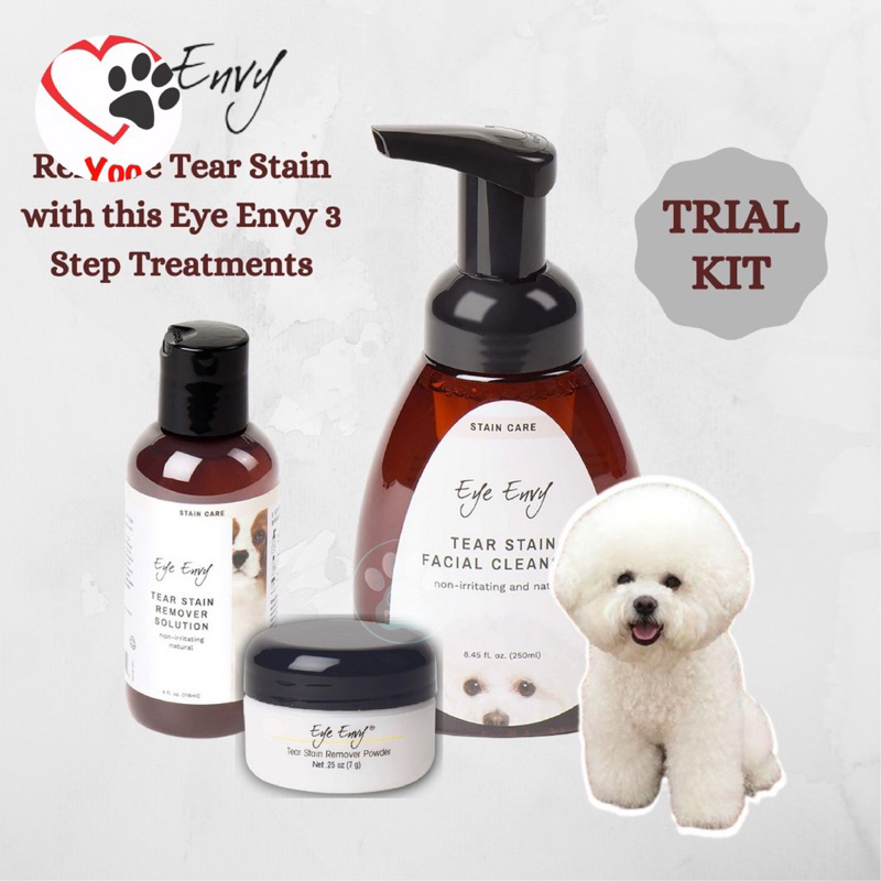 Jual Eye Envy tear stain remover complete set 3 step trial / stain kit
