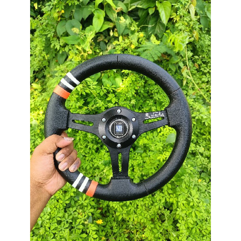 Jual Setir mobil racing Nardi plang datar ukuran 12 inchi | Shopee ...