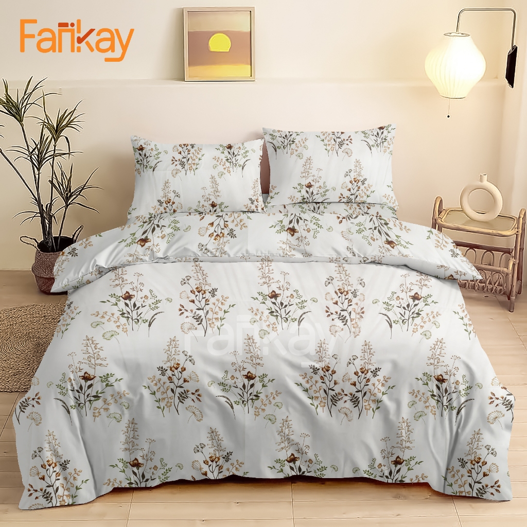 Jual Bed Cover Set Sprei Theresia Ukuran Lengkap 90x200 200x200