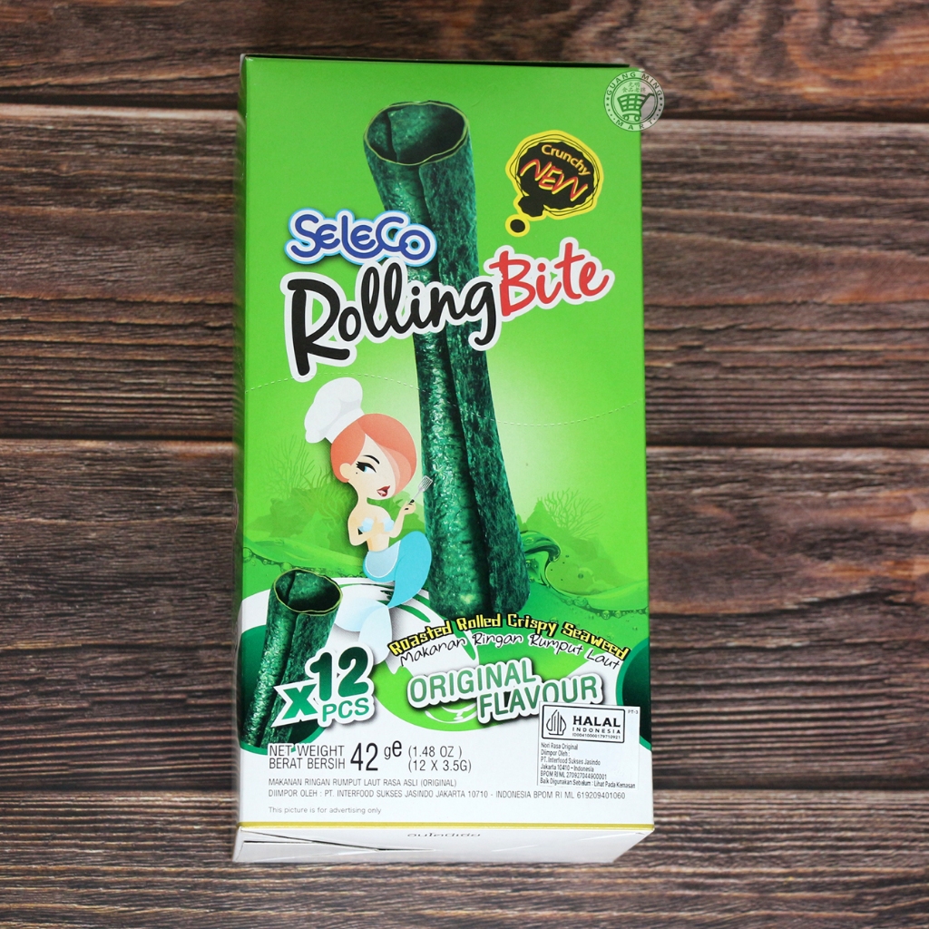 Jual Seleco Rolling Bite Seaweed Crispy Pcs Snack Rumput Laut