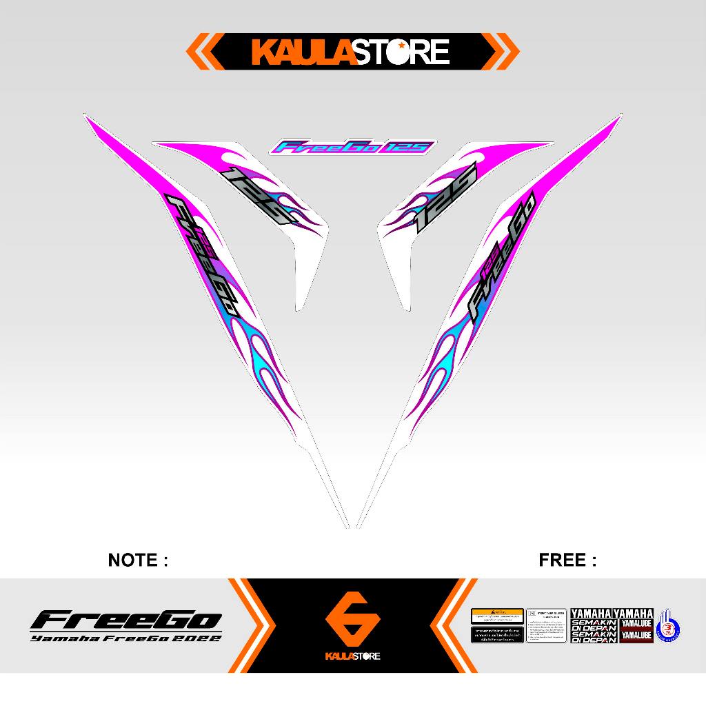 Jual STRIPING FREEGO / STICKER FREEGO MOTIF 7 / YAMAHA FREEGO / BINZ ...