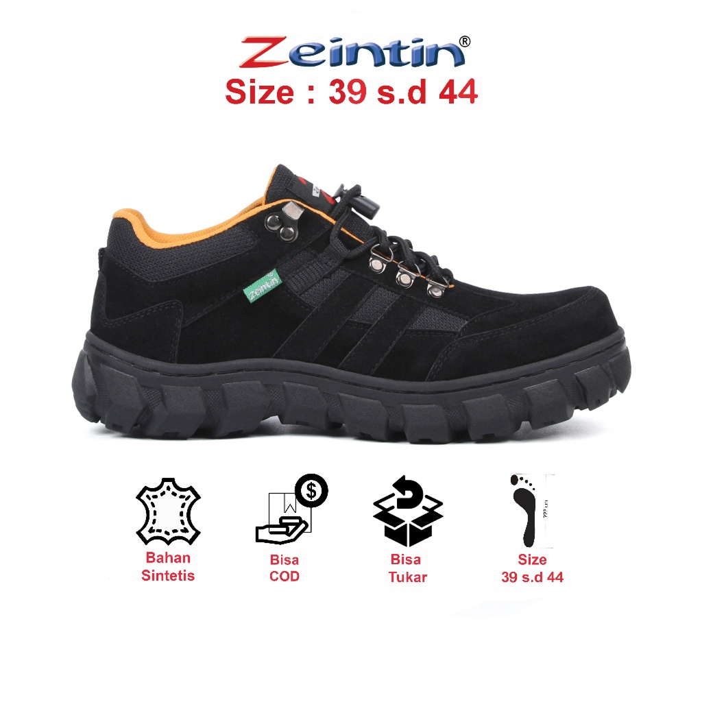 Jual Zeintin - Sepatu Safety Pria Boot Pendek Outdoor Proyek Hiking ...