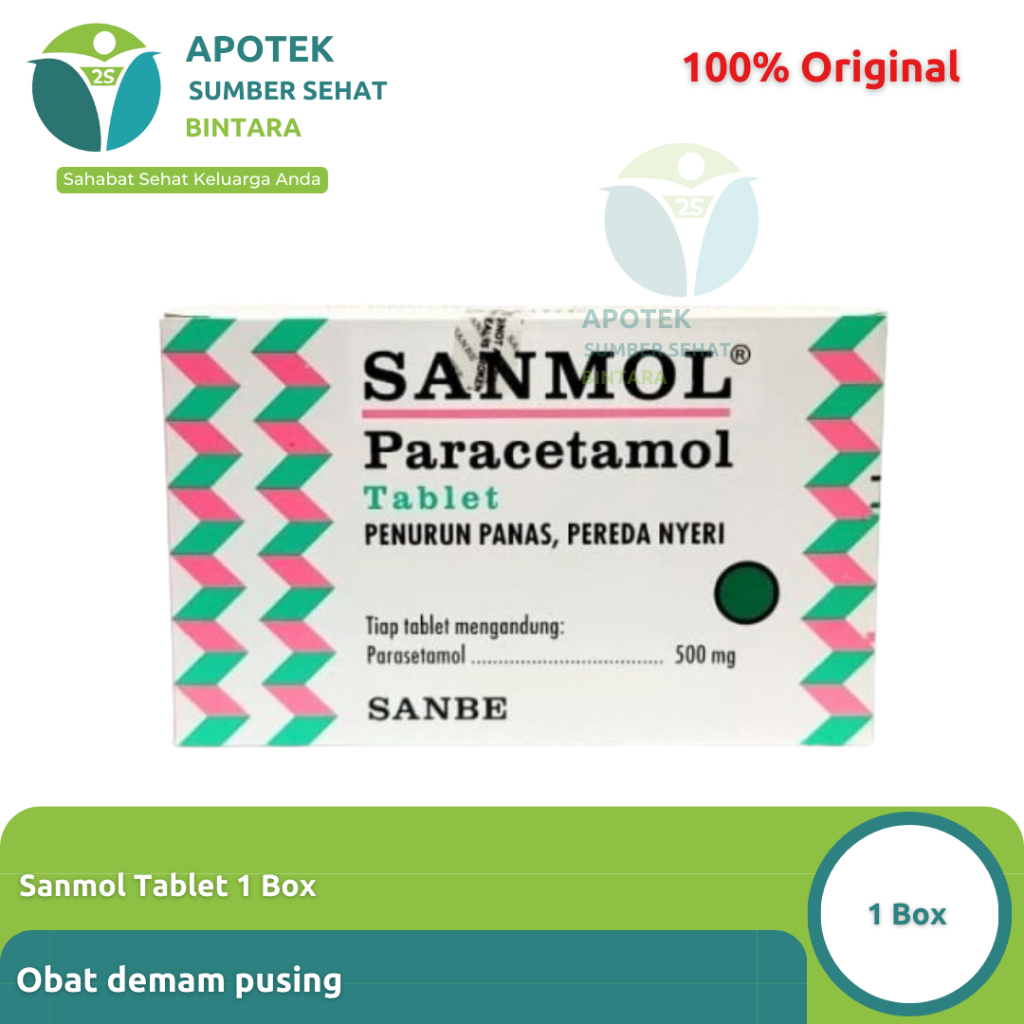 Jual [1 Box] Sanmol/Sanmol Forte Tablet | Shopee Indonesia