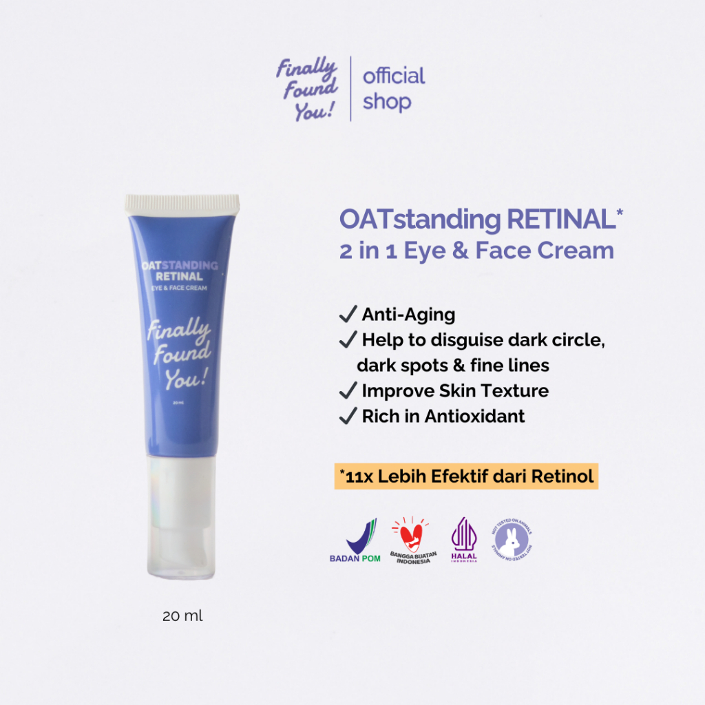 Jual Finally Found You! FFY OATstanding Retinal 2in1 Eye & Face Cream